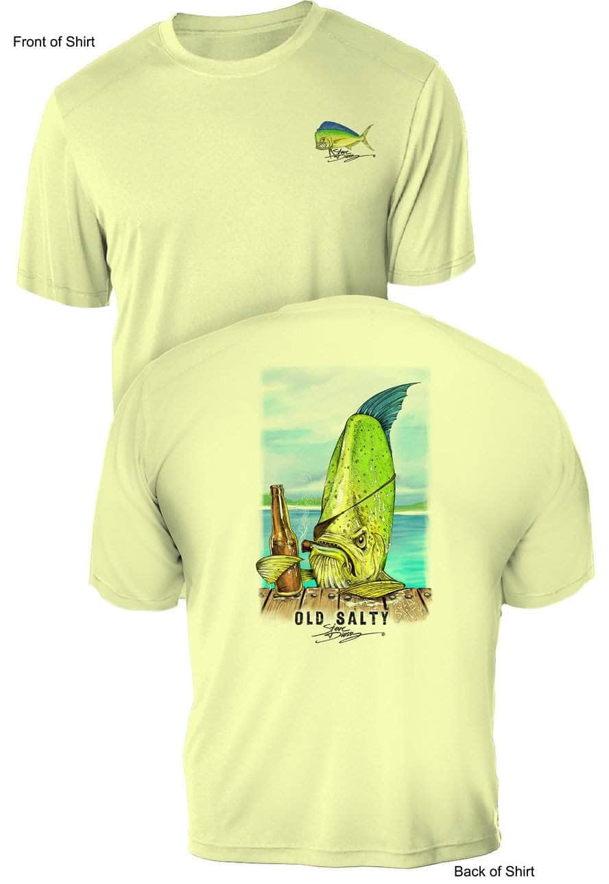 Old Salty - UV Sun Protection Shirt - 100% Polyester - Short Sleeve UPF 50